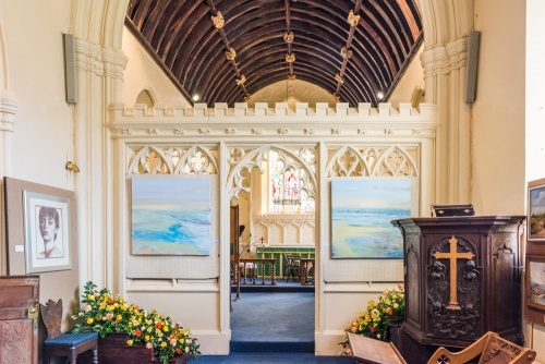 The chancel screen