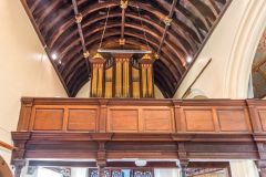 The Georgian west gallery and organ loft