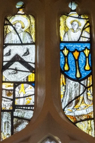 Medieval glass, north aisle