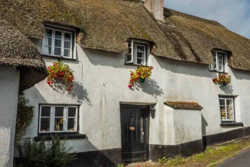 A thatched cottage in Dunsford, Dartmoor