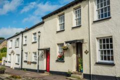 Period terraced cottages on the High Street