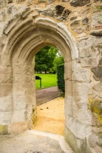 Remains of the medieval gatehouse