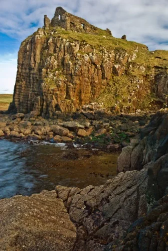 Duntulm Castle from the foreshore