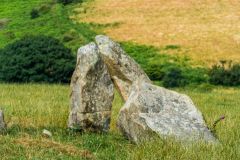 The stones are falling in different directions