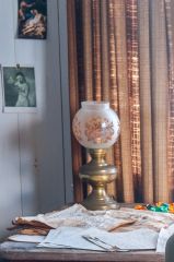 Dylan Thomas's desk in the Writing Shed
