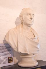 Dymchurch Martello Tower, Bust of William Hobson, builder of the Tower