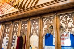 The restored 15th century screen