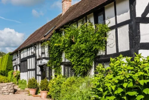 A 17th-century timber-framed cottage