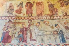 New Testament scenes, north chancel wall