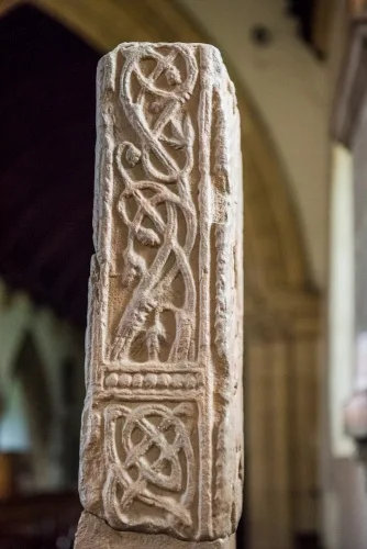 The 8th-century Easby Cross replica