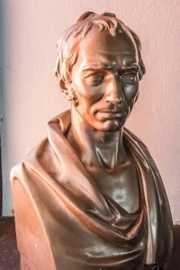 Richard Trevithick bust at East Pool Mine, Cornwall