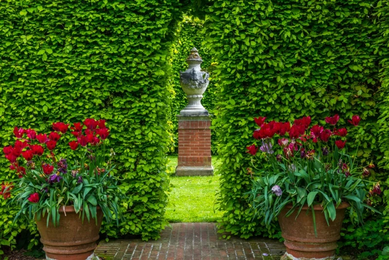 The entrance to the Green Court