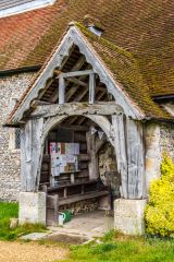 13th century timbers in the south porch