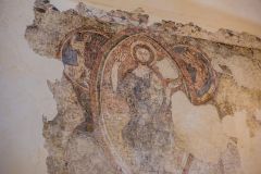 Medieval wall painting in the refectory