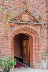 The brick-built entrance