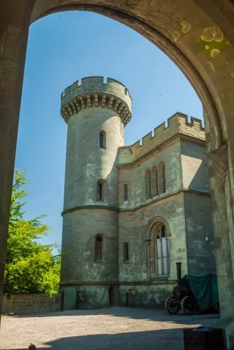 The view from the porte-cochere