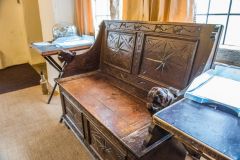 A Tudor bench, ground floor