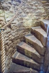 Spiral stair to the first floor