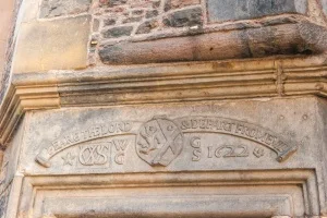1622 inscription over the door