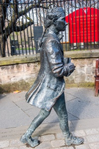 Robert Ferguson statue outside the Kirkyard