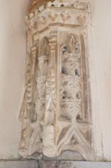 15th century stone finial from a statue niche