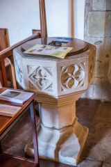 The 18th century font in Perpendicular style