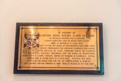 Captain John Carr-Ellison plaque
