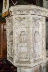 A closer look at the 15th century pulpit carving