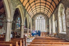 Looking down the south aisle