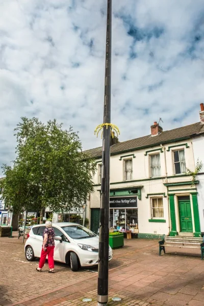 The Greased Pole sculpture