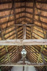 Eldon, St John's Church, The king post timber roof