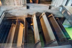 The restored water wheel