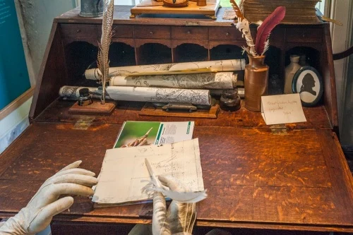 Robert Burns' writing desk