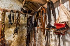 Inside the 18th-century stables