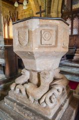 The 13th-century font