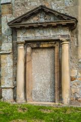 18th century monument in the churchyard
