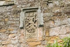 Elsdon Tower, Coat of arms on the south wall