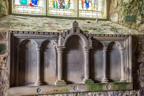 Medieval stone reredos