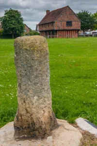 The medieval market cross on the green