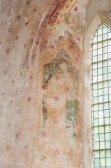 Faded medieval wall paintings
