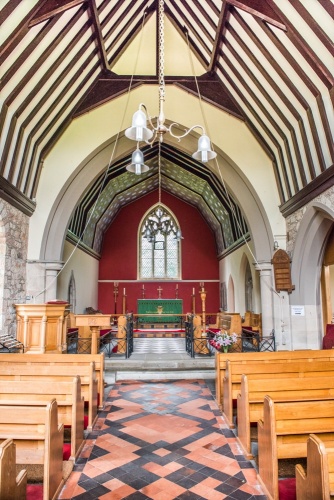 The chapel interior