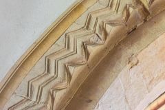Norman chevron carvings, chancel arch