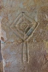 Mason's mark, chancel arch