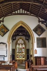 The chancel arch, looking east