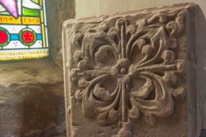 Medieval foliage carving