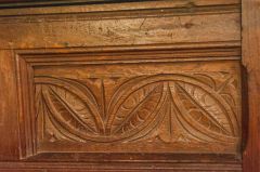 17th century carving in the chancel