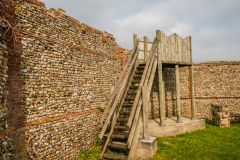 The folly walls and viewing platform