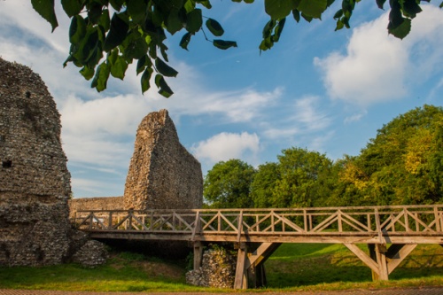 The bridge across the moat