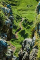 The trail leading to Castle Ewen