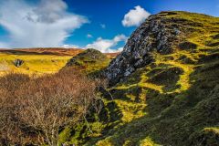 Rock formations in the Fairy Glen